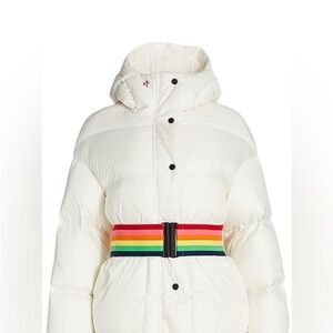 Perfect Moment oversized Parka II. NWT. SZ L rainbow belt
